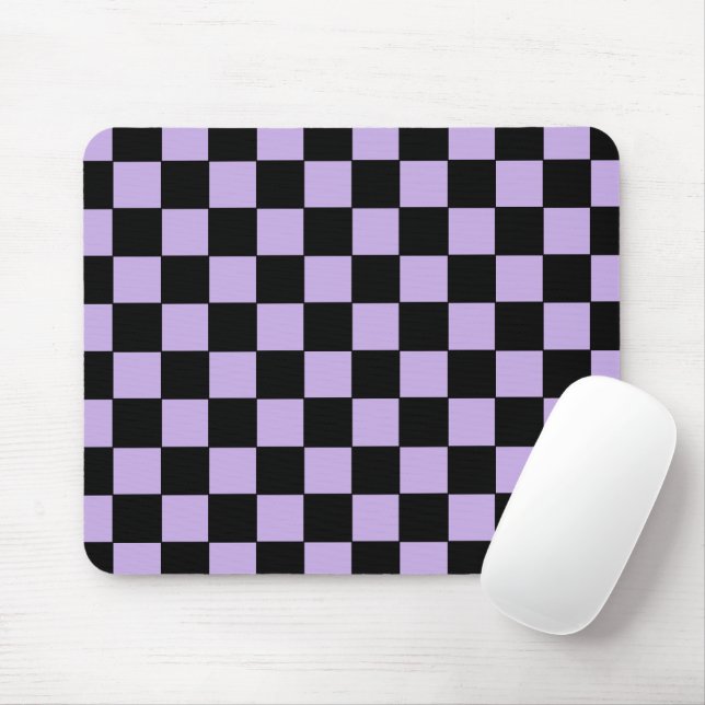 Mousepad Lavanda e preto verificados (Com mouse)