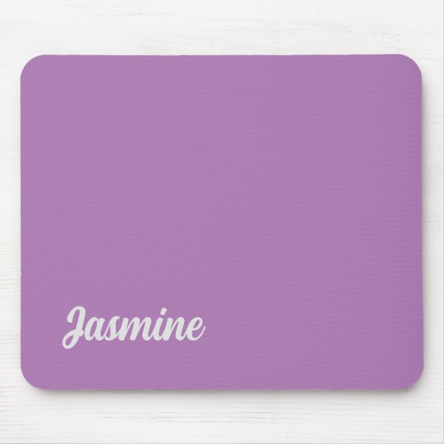 Mousepad Lavanda Simples Manuscrita Mínima (Frente)