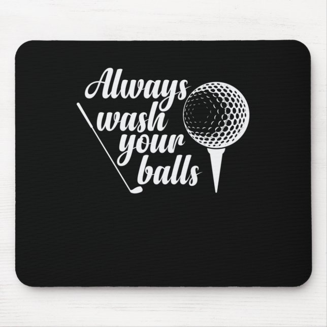 Mousepad Lave Sempre O Seu Bolas De Golfe Trendsport Abschl (Frente)