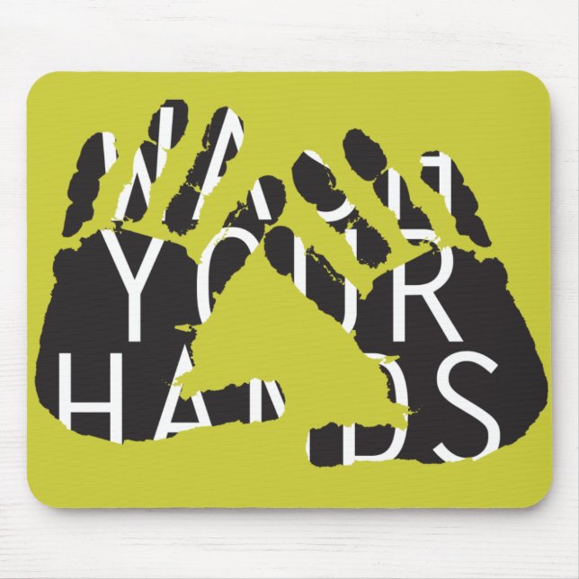 MOUSEPAD LAVE SUAS MÃOS (Frente)