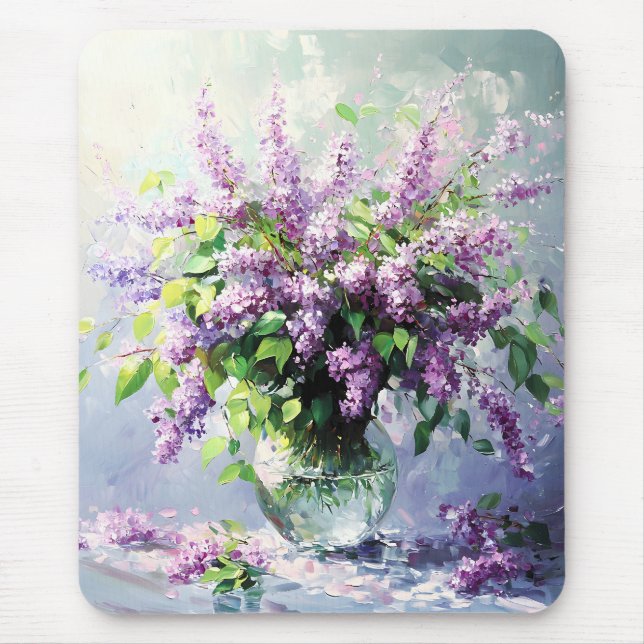 Mousepad Lavender Blooming Lilac Bouquet (Frente)