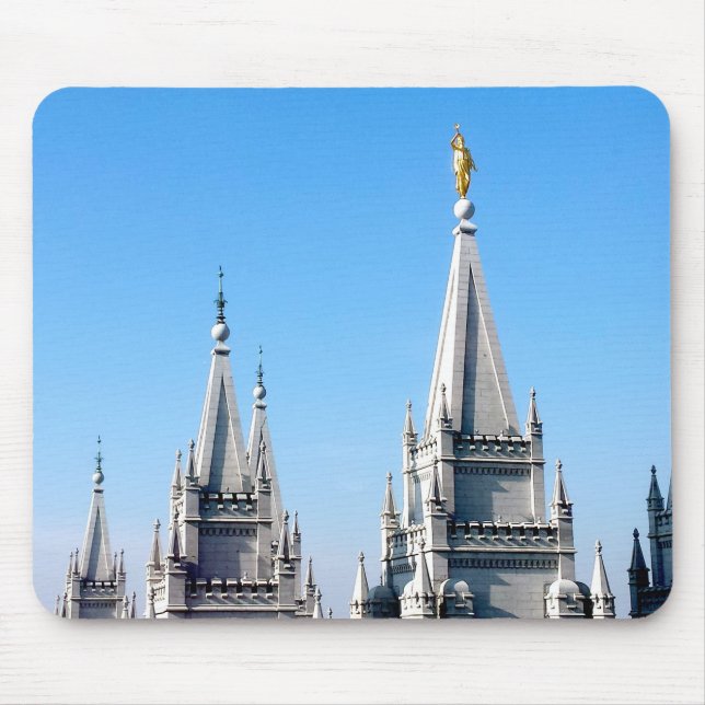 Mousepad lds sal lago templo da cidade angel moroni (Frente)