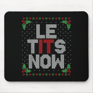 Mousepad Le Agora Divertido Natal Deixe Nevar Adulto Feio N