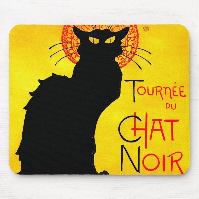 Mousepad Le Chat Noir Vintage (Frente)