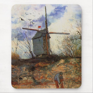 Mousepad Le Moulin de la Galette por Vincent van Gogh
