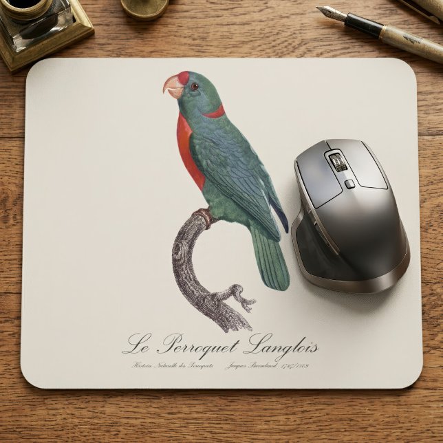 Mousepad Le Perroquet Langlois (Le Perroquet Langlois by Jacques Barraband. Mouse Pad)