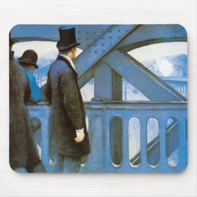 Mousepad Le Pont de l'Europe por Gustave Caillebotte (Frente)