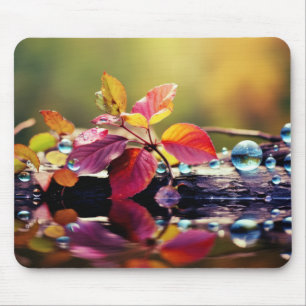 Mousepad Leaf Tranquil Peaceful Nature Serene