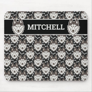 Mousepad Leal Siberian Husky Arctico Sled Pet Puppy