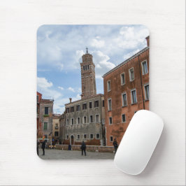 Mousepad Leaning Bell Tower of Santo Stefano Venice Italy
