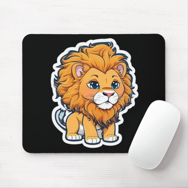 Mousepad Leão (Com mouse)