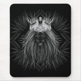 Mousepad Leão com Monograma Coroa