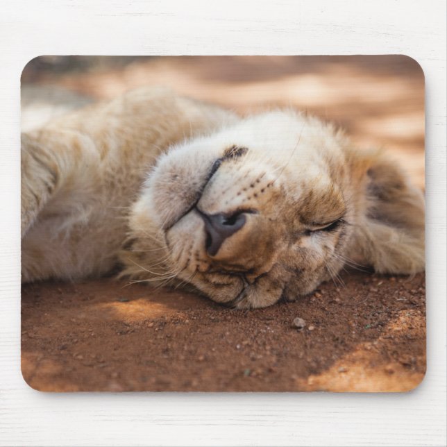 Mousepad Leão Cub do sono das imagens | de Getty (Frente)