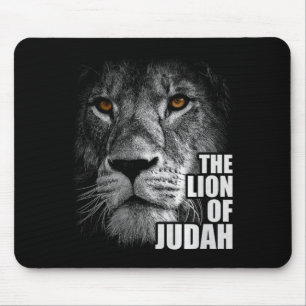 Mousepad Leão de Judá Jesus Fé Cristã Sobre o Premium do Me