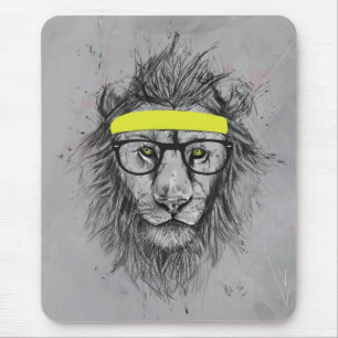 Mousepad Leão do hipster