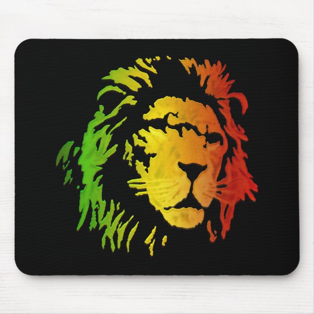 Mousepad Leão do leão da reggae de Zion Judah (Frente)