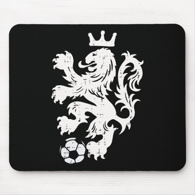 Mousepad Leão dos Países Baixos Fã de Futebol Holandês Lara (Frente)