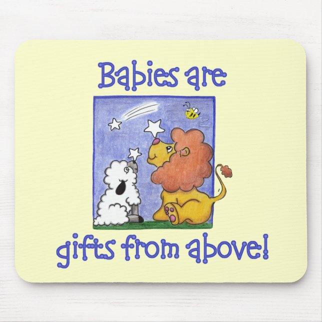 Mousepad Leão e Lambe pegam estrelas em queda (Frente)