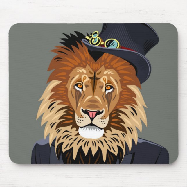 Mousepad Leão elegante (Frente)
