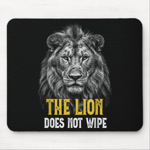 Mousepad Leão Não Esfrega - Memória De Leão Engraçado