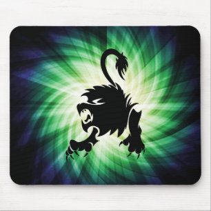 Mousepad Leão Negro; Leo; legal