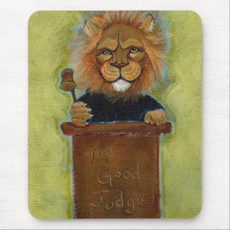 Mousepad Leão que pinta advogados legais da lei do juiz