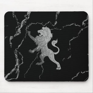 Mousepad Leão Real Prateado