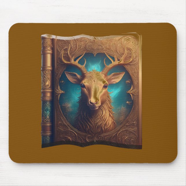 Mousepad Leather Bound Copy Of A Deer Hunting Guide (Frente)