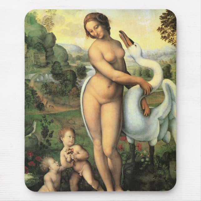 Mousepad Leda e o Cisne de Leonardo da Vinci (Frente)