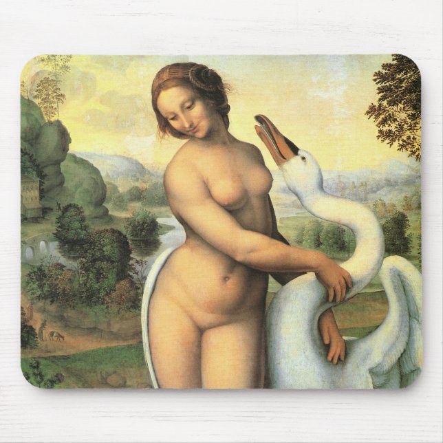 Mousepad Leda e o Cisne de Leonardo da Vinci (Frente)