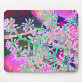 Mousepad Legal Abstrato na Natureza a Rosa e Verde limão