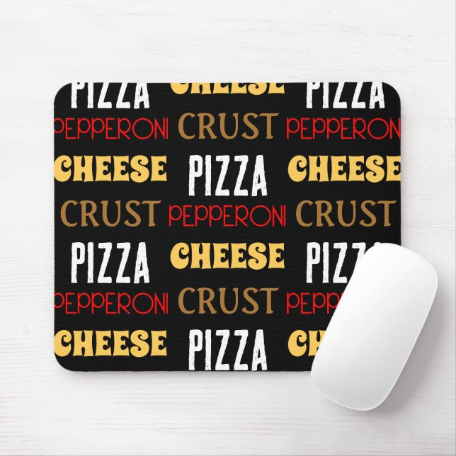 Mousepad Legal diversão pizza pepperoni queijo crosta (Com mouse)