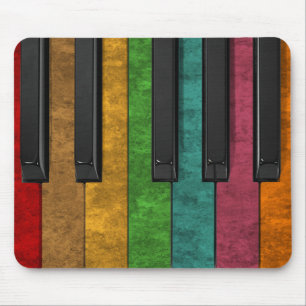 Mousepad Legal efeito colorido do grunge, piano