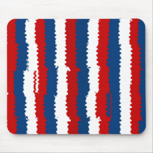 Mousepad Legal faixas brancas azuis vermelhas
