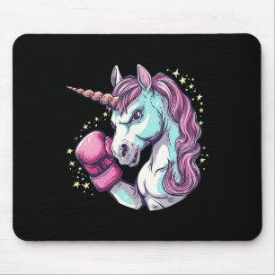 Mousepad Legal fantasia de rosto de Unicórnio com luvas inc