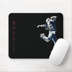 Mousepad Legal ilustração da dançarina de hip hop