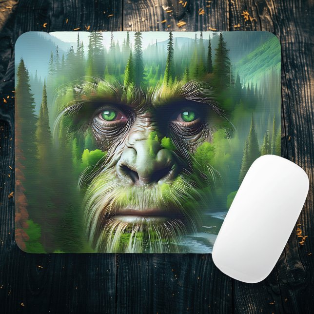 Mousepad Legal Sasquatch na floresta (Criador carregado)