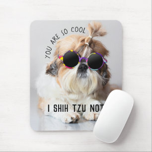 Mousepad Legal Shih Tzu Foto de óculos de sol bonitos e não
