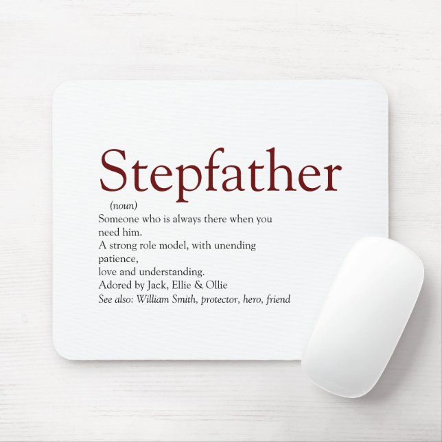 Mousepad Legal Stepdad, Rato de Cinza de Definição Stepdad (Com mouse)