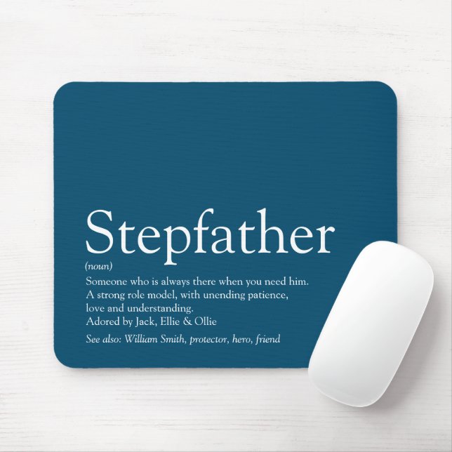 Mousepad Legal Stepdad Stepdad Definição Diversão Moderna A (Com mouse)