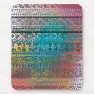 Mousepad Legal tendência Aztec padrão geométrico colorido