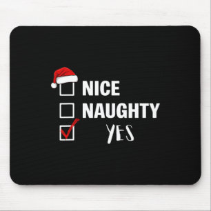 Mousepad Legal Travesso Sim - Papai Noel Natal Divertido