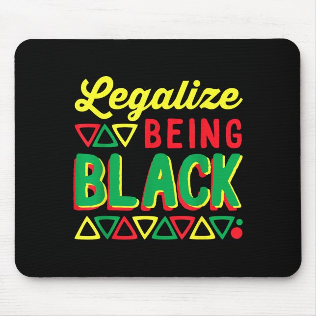 Mousepad Legalize Ser História Negra Igualdade de Direitos  (Frente)