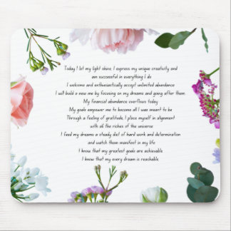 Mousepad Lei de Atração Abundance Prayer
