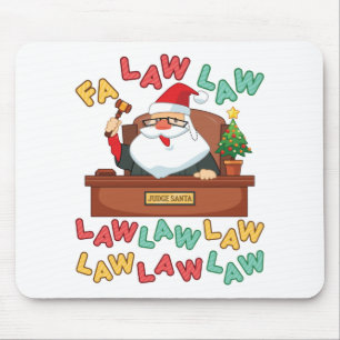 Mousepad Lei Fa Advogado Papais noeis de Natal Juiz