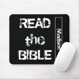 Mousepad Leia a Bíblia preto e branco