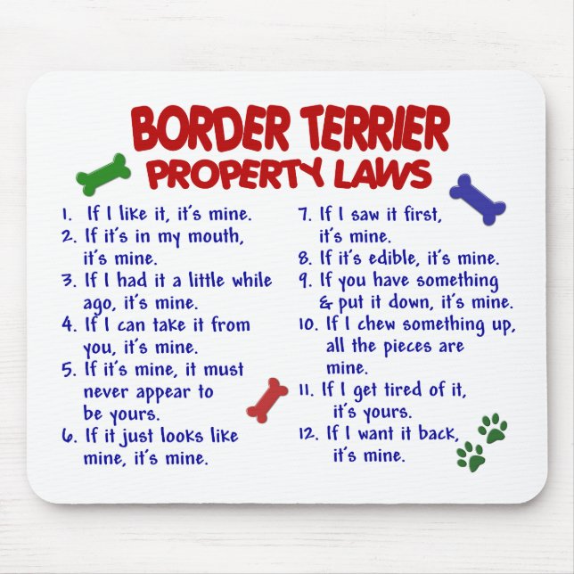 Mousepad Leis 2 da propriedade de TERRIER de BEIRA (Frente)