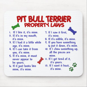 Mousepad Leis 2 da propriedade de TERRIER de PITBULL
