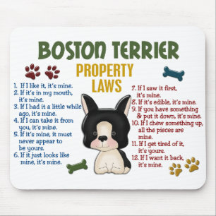 Mousepad Leis 4 da propriedade de Boston Terrier
