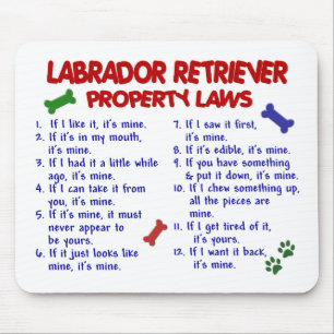 Mousepad Leis da propriedade de LABRADOR RETRIEVER